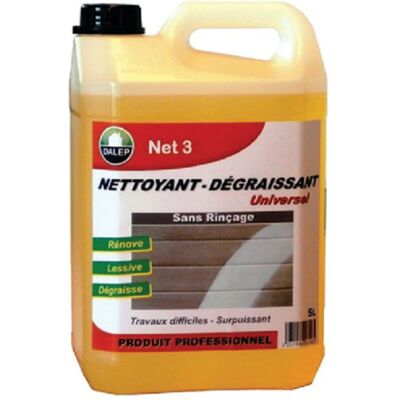 Dalep - Limpiador Desengrasante Universal Net 3 Sin Aclarado - Lata 5l - 405005 Dalep - Limpiador Desengrasante Universal Net 3 Sin Aclarado - Lata 5l - 405005