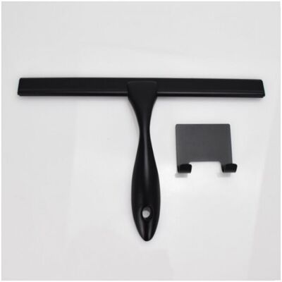 CYSLMUK Escobilla De Goma Para Ducha, 10 Pulgadas, Color Negro Mate, De Acero Inoxidable, Multiusos, Para Baños, Mamparas De Ducha, Espejos, Azulejos Y Ventanas CYSLMUK Escobilla De Goma Para Ducha, 10 Pulgadas, Color Negro Mate, De Acero Inoxidable, Multiusos, Para Baños, Mamparas De Ducha, Espejos, Azulejos Y Ventanas