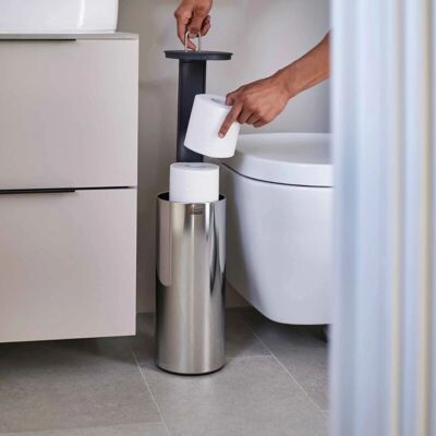 JOSEPH & JOSEPH Portarrollos Oculto Joseph Joseph Easystore Luxe, Soporte Elegante De Acero Inoxidable Para Hasta Tres Rollos, Diseño Delgado Y Fácil De Limpiar. JOSEPH & JOSEPH Portarrollos Oculto Joseph Joseph Easystore Luxe, Soporte Elegante De Acero Inoxidable Para Hasta Tres Rollos, Diseño Delgado Y Fácil De Limpiar.