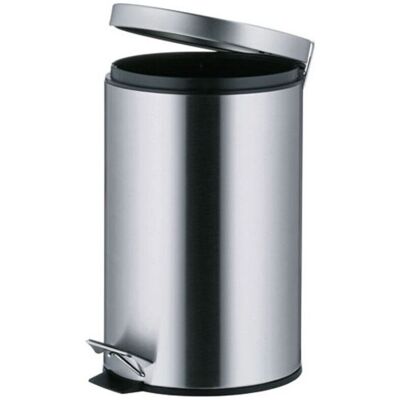 Papelera de pedal Kela 12L Acero inoxidable mate - Cierre silencioso Papelera de pedal Kela 12L Acero inoxidable mate - Cierre silencioso