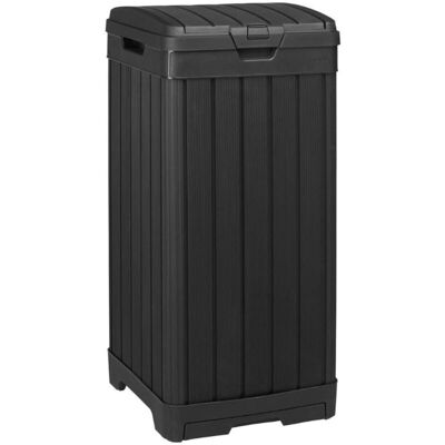 Cubo De Basura De Plástico Baltimore 125l, 87,4 X 41 X 41 Cm, Negro (236997) - Keter Cubo De Basura De Plástico Baltimore 125l, 87,4 X 41 X 41 Cm, Negro (236997) - Keter