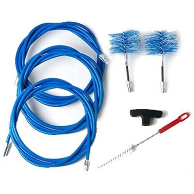 MBM Kit De 9 Metros Y 2 Escobillas Para Pellets, 80 Mm, Limpieza De Estufa, Tubos Y Chimenea MBM Kit De 9 Metros Y 2 Escobillas Para Pellets, 80 Mm, Limpieza De Estufa, Tubos Y Chimenea
