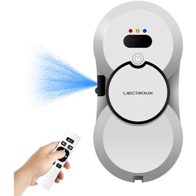 Liectroux - Hcr-10 Robot Limpiacristales, Pulverizador De Agua Ultrasónico, Enrutamiento Ai, Motor Sin Escobillas, Tanque De Agua De 30ml, Blanco, 5 Años De Garantía Liectroux - Hcr-10 Robot Limpiacristales, Pulverizador De Agua Ultrasónico, Enrutamiento Ai, Motor Sin Escobillas, Tanque De Agua De 30ml, Blanco, 5 Años De Garantía