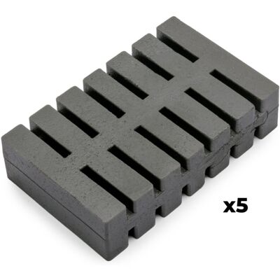 Emuca Lote De 5 Pastillas Antiolores Para Tapa De Contenedor Recycle, Olor Cítrico, Plástico Emuca Lote De 5 Pastillas Antiolores Para Tapa De Contenedor Recycle, Olor Cítrico, Plástico
