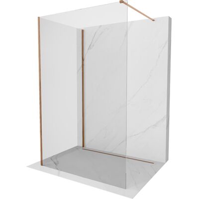 Mexen Kioto Panel De Ducha Walk-in 140 X 110 Cm, Transparente, Oro Rosa - 800-140-212-60-00-110 Mexen Kioto Panel De Ducha Walk-in 140 X 110 Cm, Transparente, Oro Rosa - 800-140-212-60-00-110