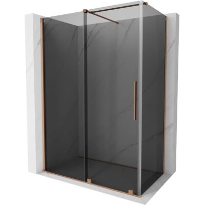 Mexen Velar Cabina De Ducha Corredera 130 X 75 Cm, Grafito, Cobre Cepillado - 871-130-075-41-65 Mexen Velar Cabina De Ducha Corredera 130 X 75 Cm, Grafito, Cobre Cepillado - 871-130-075-41-65