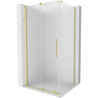 Mexen Velar Cabina De Ducha Corredera 110 X 120 Cm, Escarcha, Oro Cepillado - 871-110-120-31-55 Mexen Velar Cabina De Ducha Corredera 110 X 120 Cm, Escarcha, Oro Cepillado - 871-110-120-31-55