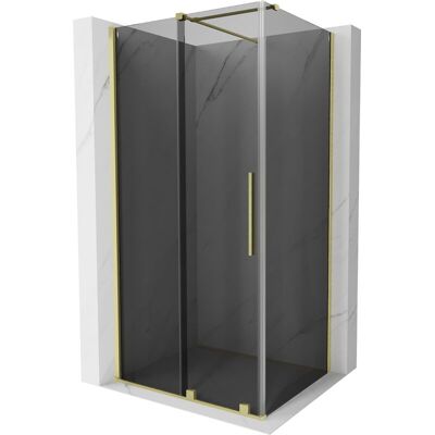 Mexen Velar Cabina De Ducha Corredera 140 X 100 Cm, Grafito, Dorado Cepillado - 871-140-100-41-55 Mexen Velar Cabina De Ducha Corredera 140 X 100 Cm, Grafito, Dorado Cepillado - 871-140-100-41-55