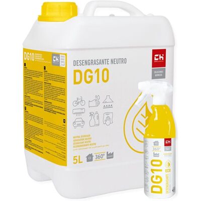 Ch Quimica - Pack Desengrasante Neutro Dg10 5 Litros + 750 Ml Con Pistola Bricoprofesional Ch Quimica - Pack Desengrasante Neutro Dg10 5 Litros + 750 Ml Con Pistola Bricoprofesional