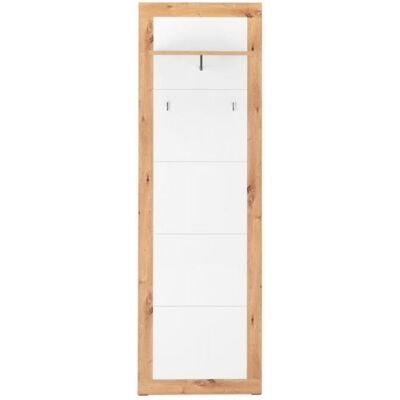Webmarketpoint - Panel Perchero De Entrada Wien 43 En Roble Blanco Webmarketpoint - Panel Perchero De Entrada Wien 43 En Roble Blanco