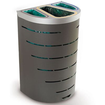 Todocontenedor Niza Papelera - 3 Residuos - 65L Todocontenedor Niza Papelera - 3 Residuos - 65L