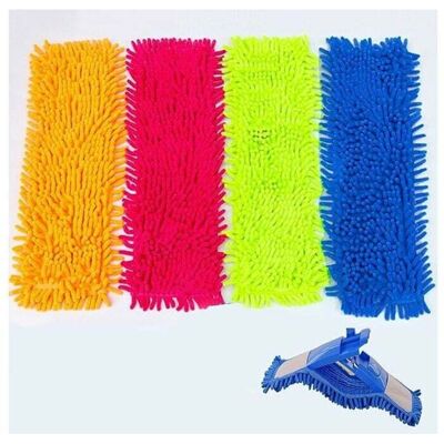 OEM Paquete De 4 Trapeadores De Limpieza De Microfibra, Trapeadores De Microfibra Extensibles Para Pisos Planos, Lavables, Gu.b/bon OEM Paquete De 4 Trapeadores De Limpieza De Microfibra, Trapeadores De Microfibra Extensibles Para Pisos Planos, Lavables, Gu.b/bon
