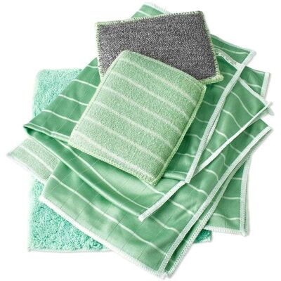 COSTJJ Paquete De 6 Paños De Microfibra De Bambú Para Ventanas, Espejos, Azulejos, Carrocería, Microfibra De Bambú, Vidrio, Hogar Y Baño. COSTJJ Paquete De 6 Paños De Microfibra De Bambú Para Ventanas, Espejos, Azulejos, Carrocería, Microfibra De Bambú, Vidrio, Hogar Y Baño.