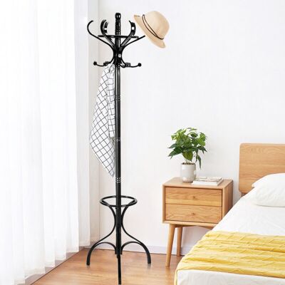 Costway Perchero De Pie Con 12 Ganchos Para Colgar Ropa Perchero De Madera 182 Cm Para Pasillo Dormitorio Oficina Costway Perchero De Pie Con 12 Ganchos Para Colgar Ropa Perchero De Madera 182 Cm Para Pasillo Dormitorio Oficina