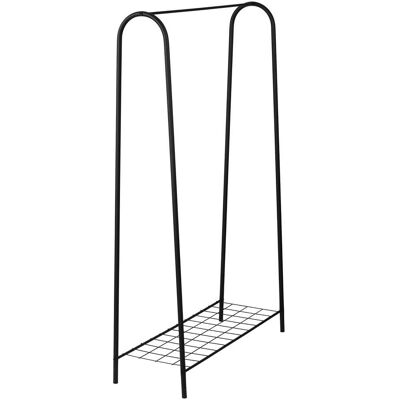 Helloshop26 - Perchero Con Superficie De Almacenamiento 1445 X 89 X 325 Cm Negro 030008137 Helloshop26 - Perchero Con Superficie De Almacenamiento 1445 X 89 X 325 Cm Negro 030008137