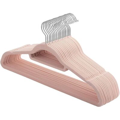 HELLOSHOP26 Lote De 20 Perchas De Terciopelo Antideslizantes Grosor 0,6 Cm Ahorra Espacio Gancho Giratorio De 360° Longitud 45 Cm Para Abrigos Camisas Vestidos Pantalones Rosa Claro 120003420 HELLOSHOP26 Lote De 20 Perchas De Terciopelo Antideslizantes Grosor 0,6 Cm Ahorra Espacio Gancho Giratorio De 360° Longitud 45 Cm Para Abrigos Camisas Vestidos Pantalones Rosa Claro 120003420