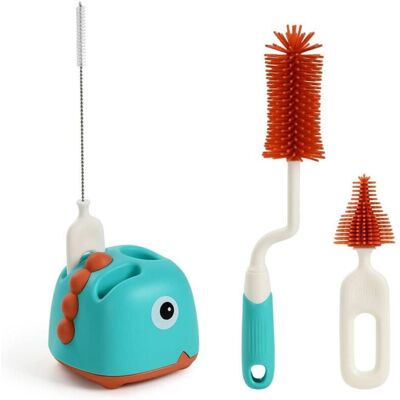 OEM Set De Cepillos Para Bebé, Cepillo De Limpieza Giratorio 4 En 1, Cepillo De Silicona Para Limpiar Biberones, Cepillo De Limpieza Para Bebé Con Soporte De Almacenamiento (verde) -crezuo OEM Set De Cepillos Para Bebé, Cepillo De Limpieza Giratorio 4 En 1, Cepillo De Silicona Para Limpiar Biberones, Cepillo De Limpieza Para Bebé Con Soporte De Almacenamiento (verde) -crezuo