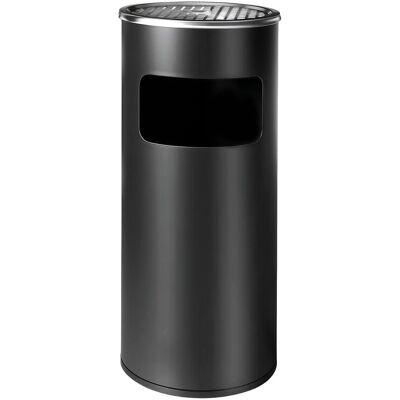Relaxdays Cenicero De Pie Con Papelera, Metal, 30 L, Columna Para Fumadores, 60,5 X 23,5 Cm, Cubeta Extraíble, Negro Relaxdays Cenicero De Pie Con Papelera, Metal, 30 L, Columna Para Fumadores, 60,5 X 23,5 Cm, Cubeta Extraíble, Negro