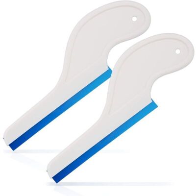 OEM Escobilla De Silicona Flexible Crezuo Con Mango Para Lavar Y Limpiar Ventanas De Coche, Paquete De 2 OEM Escobilla De Silicona Flexible Crezuo Con Mango Para Lavar Y Limpiar Ventanas De Coche, Paquete De 2