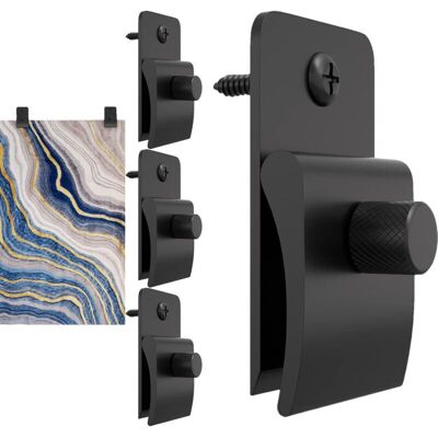 DPZO Perchas Para Tapices, 4 Perchas De Pared, Clips Para Colgar Mantas, Alfombras Y Moquetas, Clips Metálicos De Pared Para Colgar DPZO Perchas Para Tapices, 4 Perchas De Pared, Clips Para Colgar Mantas, Alfombras Y Moquetas, Clips Metálicos De Pared Para Colgar