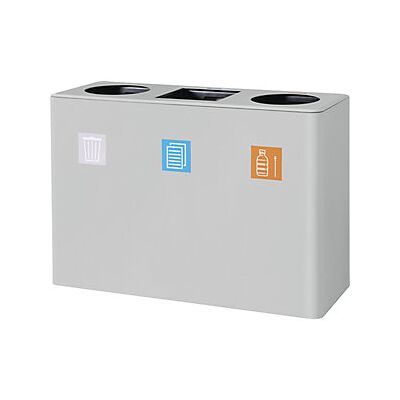 Kaiserkraft Papeleras Capacidad 3 X 30 L Con Kaiserkraft Papeleras Capacidad 3 X 30 L Con