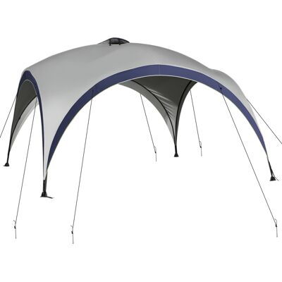 BEYAMIS Padiglione Da Giardino, Tenda Da Giardino, Tenda Per Festival, Tenda Per Feste, Ombrellone Resistente Alle Intemperie, Palo In Metallo + Poliestere, Bianco Crema + Blu, 4 X 4 X 2,5 M BEYAMIS Padiglione Da Giardino, Tenda Da Giardino, Tenda Per Festival, Tenda Per Feste, Ombrellone Resistente Alle Intemperie, Palo In Metallo + Poliestere, Bianco Crema + Blu, 4 X 4 X 2,5 M