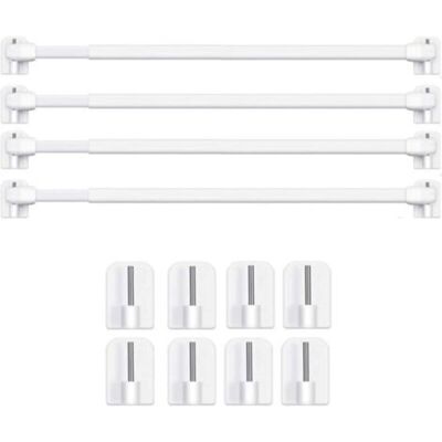 OEM Barras Extensibles Para Cortinas Crezuo, No Requieren Perforación, Para Ventanas De Pvc, Barra Adhesiva Para Cortinas (4 Unidades - 40-60 Cm)-crezuo OEM Barras Extensibles Para Cortinas Crezuo, No Requieren Perforación, Para Ventanas De Pvc, Barra Adhesiva Para Cortinas (4 Unidades - 40-60 Cm)-crezuo