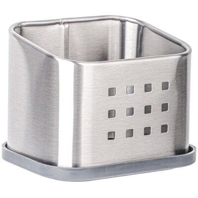 DPZO Organizador De Esponjas De Cocina, Accesorio De Cocina Para Esponjas, Raspador De Platos O Raspador De Jabón, Plata Mate DPZO Organizador De Esponjas De Cocina, Accesorio De Cocina Para Esponjas, Raspador De Platos O Raspador De Jabón, Plata Mate