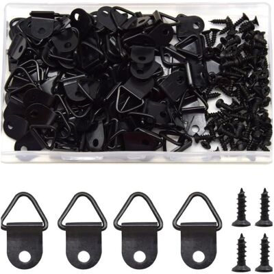 OEM Paquete De 100 Perchas Doradas De Un Solo Orificio, Gancho Práctico - Negro OEM Paquete De 100 Perchas Doradas De Un Solo Orificio, Gancho Práctico - Negro