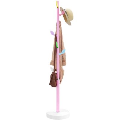 HELLOSHOP26 Práctico Perchero De Pie Con 8 Ganchos Almacenamiento 172 X 35 Cm De Hierro Con Recubrimiento En Polvo Rosa 020047590 HELLOSHOP26 Práctico Perchero De Pie Con 8 Ganchos Almacenamiento 172 X 35 Cm De Hierro Con Recubrimiento En Polvo Rosa 020047590