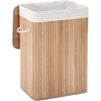 HELLOSHOP26 Cesto Para Ropa Sucia De Bambú Papelera 72 Litros Plegable Con Bolsa Extraíble Y Lavable Lavandería Color Natural 120000763 HELLOSHOP26 Cesto Para Ropa Sucia De Bambú Papelera 72 Litros Plegable Con Bolsa Extraíble Y Lavable Lavandería Color Natural 120000763