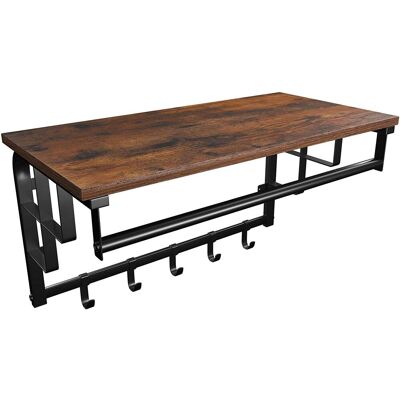 HELLOSHOP26 Perchero De Pared Con Estante De Almacenamiento Vintage Estante De Pared Con Ganchos Estante De Pared Con Barra 5 Ganchos Para Entrada Pasillo Dormitorio Baño Sala De Estar 120000895 HELLOSHOP26 Perchero De Pared Con Estante De Almacenamiento Vintage Estante De Pared Con Ganchos Estante De Pared Con Barra 5 Ganchos Para Entrada Pasillo Dormitorio Baño Sala De Estar 120000895