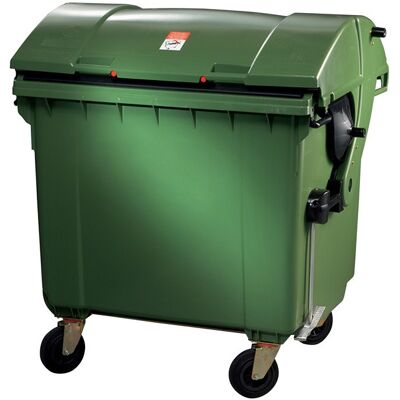 Contenedor De Residuos Grande 1,1 M³ Hdpe Verde Móvil Según Din En 840-3 Sulo Contenedor De Residuos Grande 1,1 M³ Hdpe Verde Móvil Según Din En 840-3 Sulo