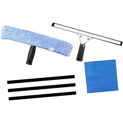 OEM Juego De Limpieza De Ventanas De 6 Piezas: Rasqueta Y Paño De Microfibra, Rasqueta De Microfibra Multifuncional Para Ventanas, Coches Y Baños - Crezuo OEM Juego De Limpieza De Ventanas De 6 Piezas: Rasqueta Y Paño De Microfibra, Rasqueta De Microfibra Multifuncional Para Ventanas, Coches Y Baños - Crezuo