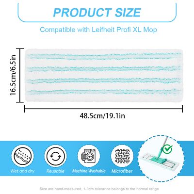 OEM Adecuado Para 3 Recambios De Toallitas De Limpieza De Microfibra Extragruesas Profi Xl Micro Duo Para Fregonas. OEM Adecuado Para 3 Recambios De Toallitas De Limpieza De Microfibra Extragruesas Profi Xl Micro Duo Para Fregonas.
