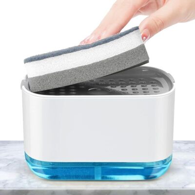 OEM Dispensador De Detergente Líquido Para Lavavajillas De 300 Ml, Dispensador De Jabón De Cocina 2 En 1, Dispensador De Detergente Líquido Para Lavavajillas Con Soporte Para Esponja Y Esponja Para Fregad OEM Dispensador De Detergente Líquido Para Lavavajillas De 300 Ml, Dispensador De Jabón De Cocina 2 En 1, Dispensador De Detergente Líquido Para Lavavajillas Con Soporte Para Esponja Y Esponja Para Fregad