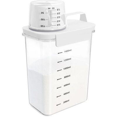 OEM Caja De Almacenamiento De Detergente Para Ropa De 1800 Ml, Organizador De Lavandería Con Dispensador Incorporado, Compatible Con Suavizante En Polvo - Ulisem OEM Caja De Almacenamiento De Detergente Para Ropa De 1800 Ml, Organizador De Lavandería Con Dispensador Incorporado, Compatible Con Suavizante En Polvo - Ulisem