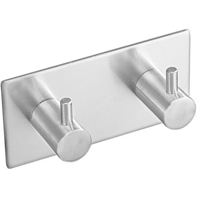 OEM Gancho Doble Gancho De Pared Autoadhesivo Para Colgar Ropa Gancho Para Llaves De Acero Inoxidable Impermeable, Ideal Para El Baño, Uso Exterior, Cocina, Puertas, Ventanas Y Otras Decoraciones De Int OEM Gancho Doble Gancho De Pared Autoadhesivo Para Colgar Ropa Gancho Para Llaves De Acero Inoxidable Impermeable, Ideal Para El Baño, Uso Exterior, Cocina, Puertas, Ventanas Y Otras Decoraciones De Int