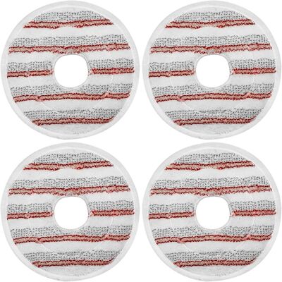 CYSLMUK 4 Almohadillas De Limpieza Rojas Compatibles Con Recambios Vileda Spin And Clean Mop, Almohadillas De Limpieza De Microfibra Lavables Y Reutilizables CYSLMUK 4 Almohadillas De Limpieza Rojas Compatibles Con Recambios Vileda Spin And Clean Mop, Almohadillas De Limpieza De Microfibra Lavables Y Reutilizables