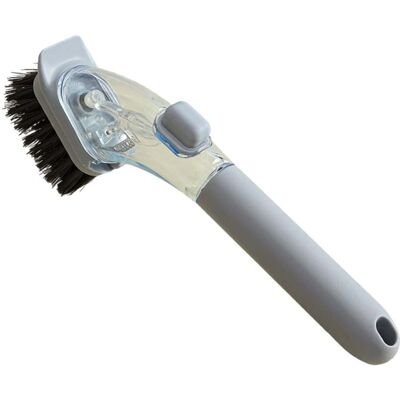 OEM Cepillo Para Lavar Platos, Cepillo Dispensador De Jabón De Mango Largo, Apto Para Fregaderos De Cocina Domésticos, Cerdas De Pet, También Se Puede Usar Para Limpiar Utensilios De Cocina - Gris OEM Cepillo Para Lavar Platos, Cepillo Dispensador De Jabón De Mango Largo, Apto Para Fregaderos De Cocina Domésticos, Cerdas De Pet, También Se Puede Usar Para Limpiar Utensilios De Cocina - Gris
