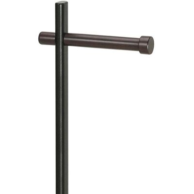 Andrea House - Ba66192 Portarrollos De Pie Con Escobilla Negro De Metal Y Madera - Ref: Ba66192 Andrea House - Ba66192 Portarrollos De Pie Con Escobilla Negro De Metal Y Madera - Ref: Ba66192