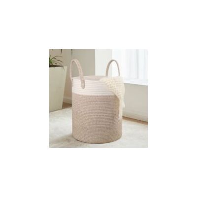 OEM Cesto De Ropa De Algodón Tejido, 38l, Cesta De Lavandería Con Asa, Cesta Para Juguetes De Bebé, Cesta De Ropa, 35x40cm - Crezuo OEM Cesto De Ropa De Algodón Tejido, 38l, Cesta De Lavandería Con Asa, Cesta Para Juguetes De Bebé, Cesta De Ropa, 35x40cm - Crezuo