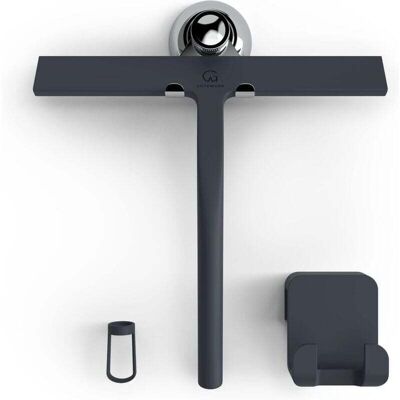 OEM Escobilla De Ducha Negra De 23 Cm Con Soporte De Ventosa - 2 Escobillas Para Ventanas De Baño - Ganchos De Silicona De Acero Inoxidable Para Ventanas, Accesorios De Ducha Incluidos. Artículos De Limpi OEM Escobilla De Ducha Negra De 23 Cm Con Soporte De Ventosa - 2 Escobillas Para Ventanas De Baño - Ganchos De Silicona De Acero Inoxidable Para Ventanas, Accesorios De Ducha Incluidos. Artículos De Limpi