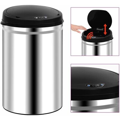 Vidaxl Cubo De Basura Con Sensor Automático 30 L Acero Inoxidable Vidaxl Cubo De Basura Con Sensor Automático 30 L Acero Inoxidable
