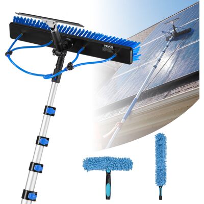 Vevor Kit De Limpieza De Paneles Solares Con Pertiga Telescópica 10 M, Suministro De Agua, Cabezal Giratorio 180°, Escobilla De Goma, Kit De Cepillo De Limpieza Para Paneles Solares Con Manguera 20 M Vevor Kit De Limpieza De Paneles Solares Con Pertiga Telescópica 10 M, Suministro De Agua, Cabezal Giratorio 180°, Escobilla De Goma, Kit De Cepillo De Limpieza Para Paneles Solares Con Manguera 20 M