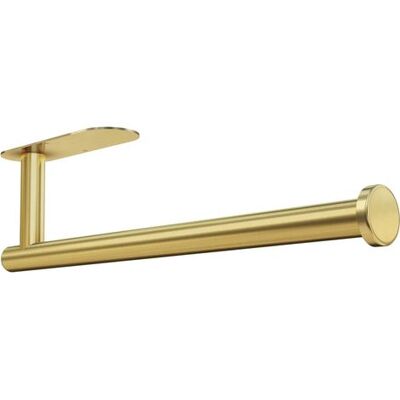 ENLENK Portarrollos De Papel Mural Bajo Armario Para Toallas De Cocina, Barra Adhesiva, Soporte, Acero Inoxidable Sus304 De 13 Pulgadas, Dorado ENLENK Portarrollos De Papel Mural Bajo Armario Para Toallas De Cocina, Barra Adhesiva, Soporte, Acero Inoxidable Sus304 De 13 Pulgadas, Dorado
