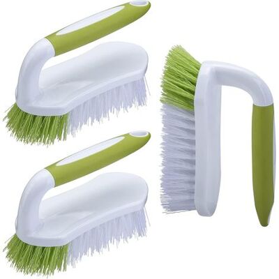 SIOKS Cepillo De Fregar Resistente Con Mango Ergonómico Para Limpiar La Ducha, El Baño, El Lavabo, La Cocina Y Los Suelos, Juego De 3 SIOKS Cepillo De Fregar Resistente Con Mango Ergonómico Para Limpiar La Ducha, El Baño, El Lavabo, La Cocina Y Los Suelos, Juego De 3