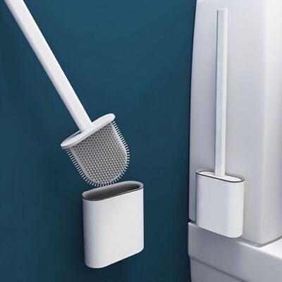 GOTRAYS Escobilla De Silicona Para Inodoro De Pared – Cabezal Flexible Para Una Limpieza Eficaz – Montaje En Pared O Suelo – Desagüe Flotante Para Un Secado Rápido GOTRAYS Escobilla De Silicona Para Inodoro De Pared – Cabezal Flexible Para Una Limpieza Eficaz – Montaje En Pared O Suelo – Desagüe Flotante Para Un Secado Rápido