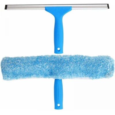 OEM Juego De 2 Limpiacristales Profesionales De 30 Cm De Ancho Con Cepillo De Microfibra -crezuo OEM Juego De 2 Limpiacristales Profesionales De 30 Cm De Ancho Con Cepillo De Microfibra -crezuo