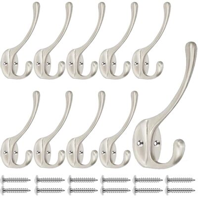 OEM Perchero Doble Blanco Con Ganchos – Acero Resistente, 10 Ganchos OEM Perchero Doble Blanco Con Ganchos – Acero Resistente, 10 Ganchos